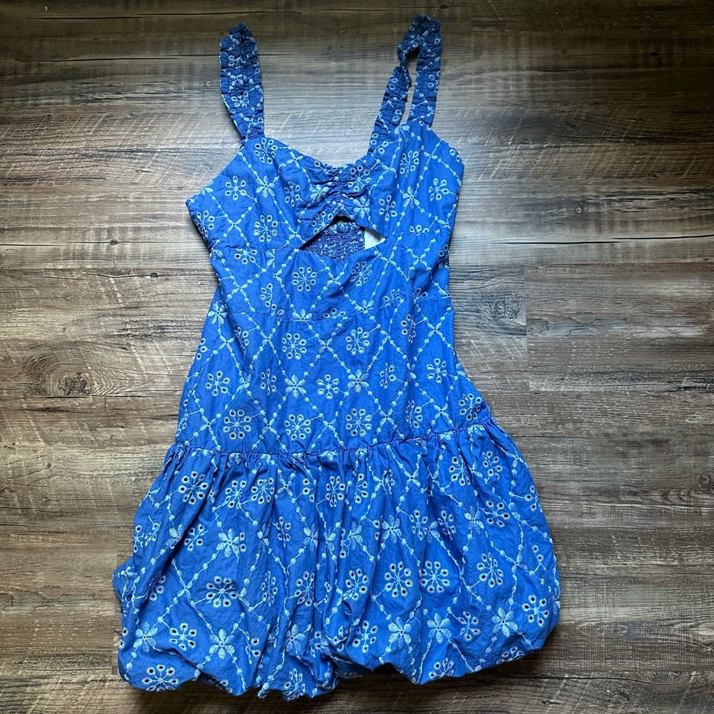 blue zara dress size s
